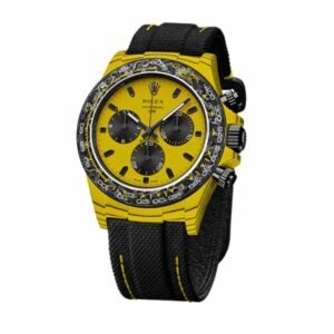 Rolex Daytona Super Clone DiW Bumblebee: Forged Carbon Black and Yellow Chronograph