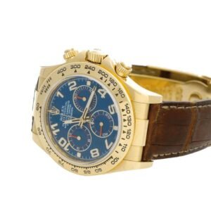 Rolex Daytona 116518 Super Clone: 40mm Yellow Gold Blue Dial Cosmograph