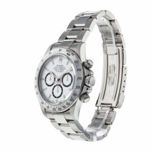 Rolex Daytona 116509 Super Clone: 40mm White Gold Rhodium Dial