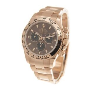 Rolex Daytona 116505 Super Clone: 40mm Everose Gold Brown Dial