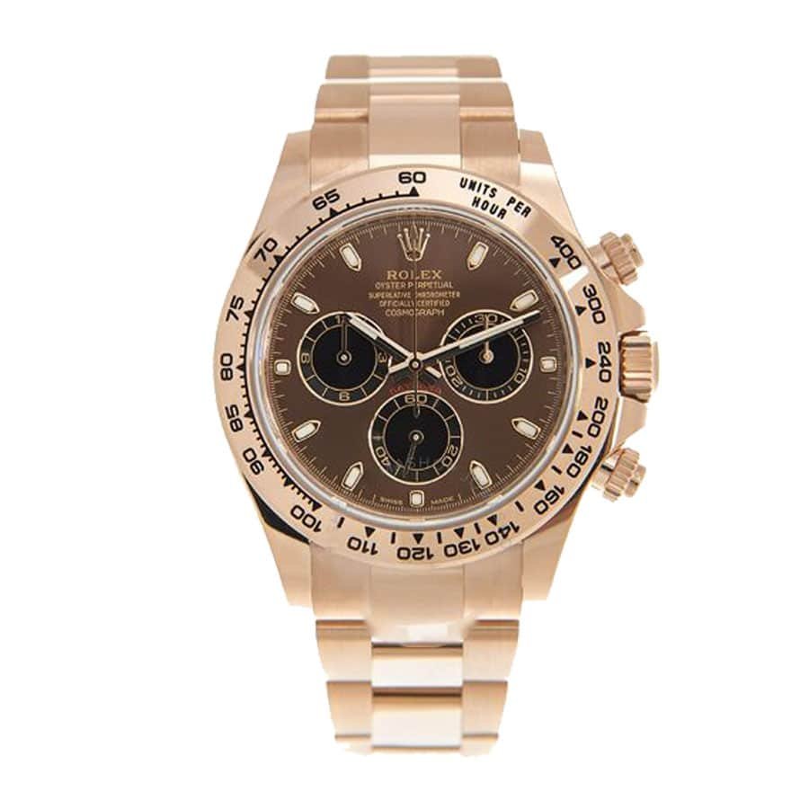 Rolex Daytona 116505 Super Clone: 40mm Everose Gold Brown Dial