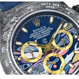 Rolex Daytona 116500LN Super Clone: 40mm Steel Color Fish Pattern Dial Cosmograph