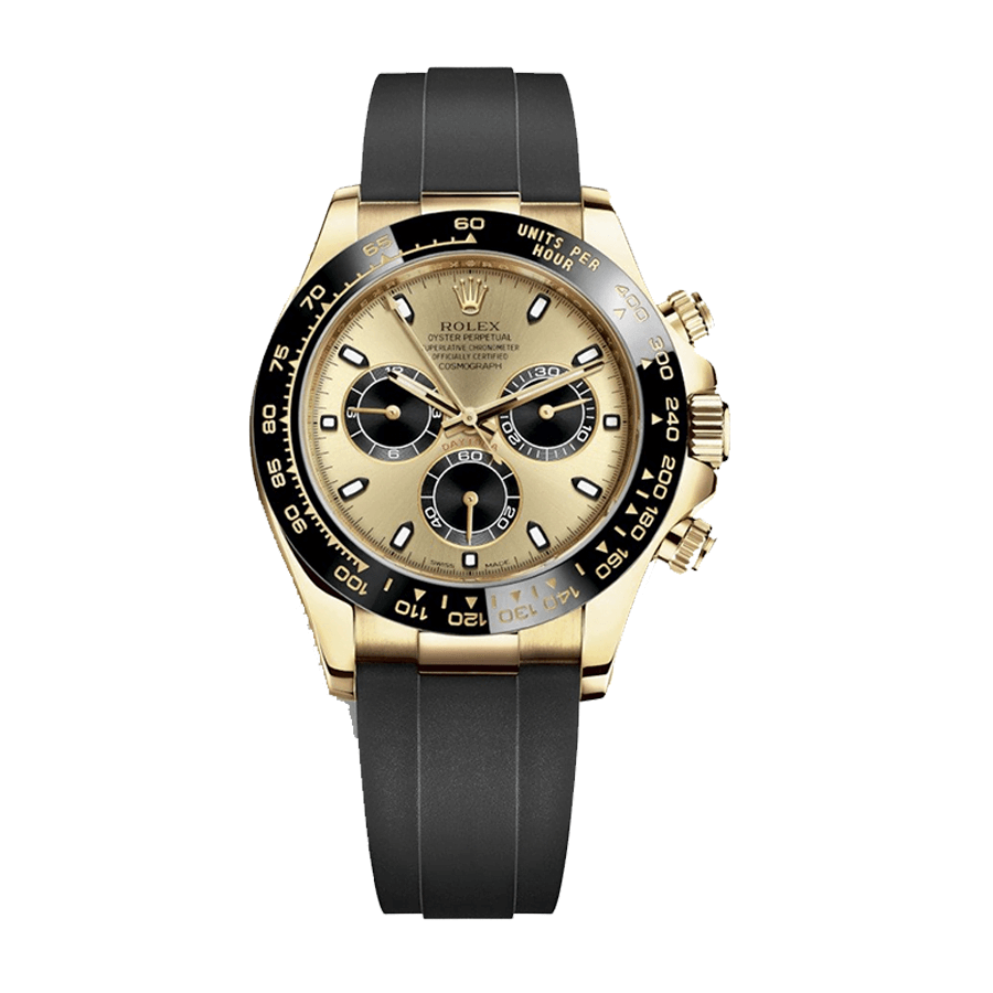 Rolex Daytona 116518LN Super Clone: 40mm Yellow Gold Champagne Dial