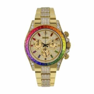 Rolex Daytona 116595RBOW Super Clone: 40mm Everose Gold Rainbow