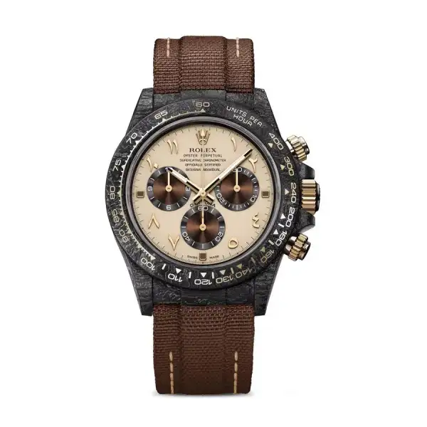 Rolex Daytona DiW Super Clone: Desert Eagle Forged Carbon Arabic Dial