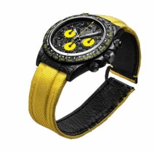 Rolex Daytona Super Clone DiW NTPT Carbon 46490: Lemon Edition Forged Carbon Chronograph