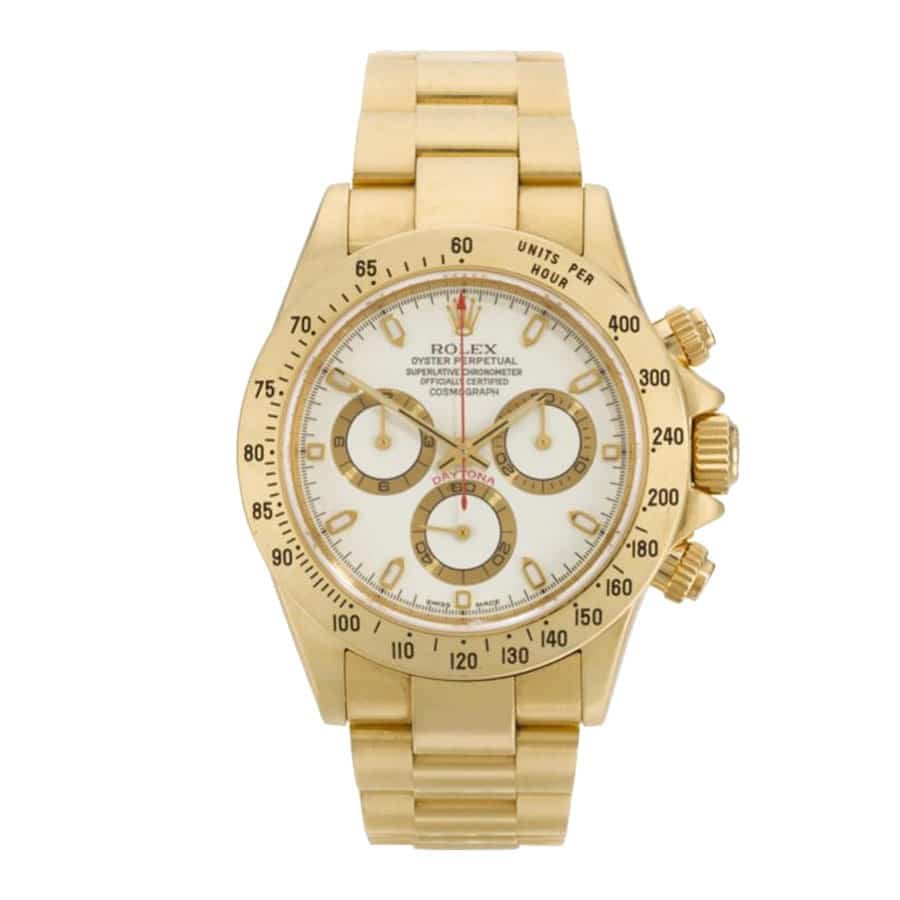 Rolex Cosmograph Daytona 116508 Super Clone: 40mm Yellow Gold Champagne Dial