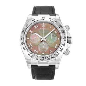 Rolex Daytona 116519 Super Clone: 40mm White Gold Mother of Pearl Dial