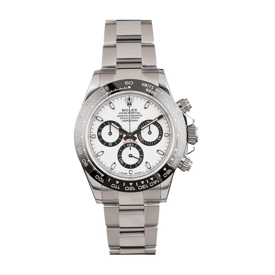 Rolex Daytona 116500LN Super Clone: Ceramic Bezel White Dial Steel Oyster