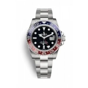 Rolex GMT-Master II 116719BLRO Super Clone : White Gold Pepsi 40mm Blue Dial
