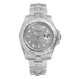 Rolex GMT-Master II 116710 Super Clone: Full Diamond Iced-Out 40mm