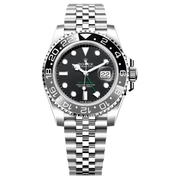Rolex GMT-Master II 126710GRNR Super Clone : Bruce Wayne Steel 40mm Jubilee