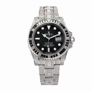 Rolex Submariner 116610LN Super Clone : Iced Out 40mm Simulated Diamond Watch
