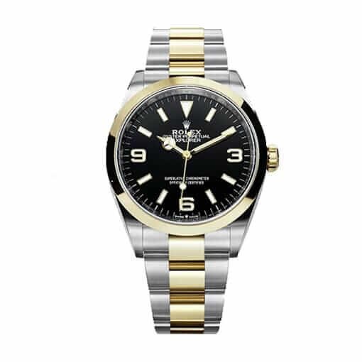Rolex Explorer 124273 Super Clone: 36mm Rolesor Black Dial