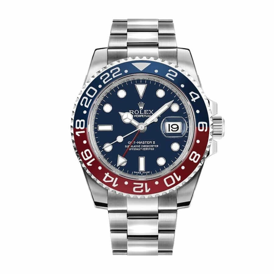 Rolex GMT-Master II 116719BLRO Super Clone: White Gold Pepsi 40mm