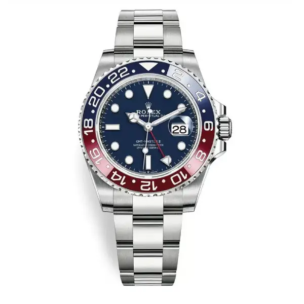 Rolex GMT-Master II 126719BLRO Super Clone : White Gold Pepsi 40mm Jubilee