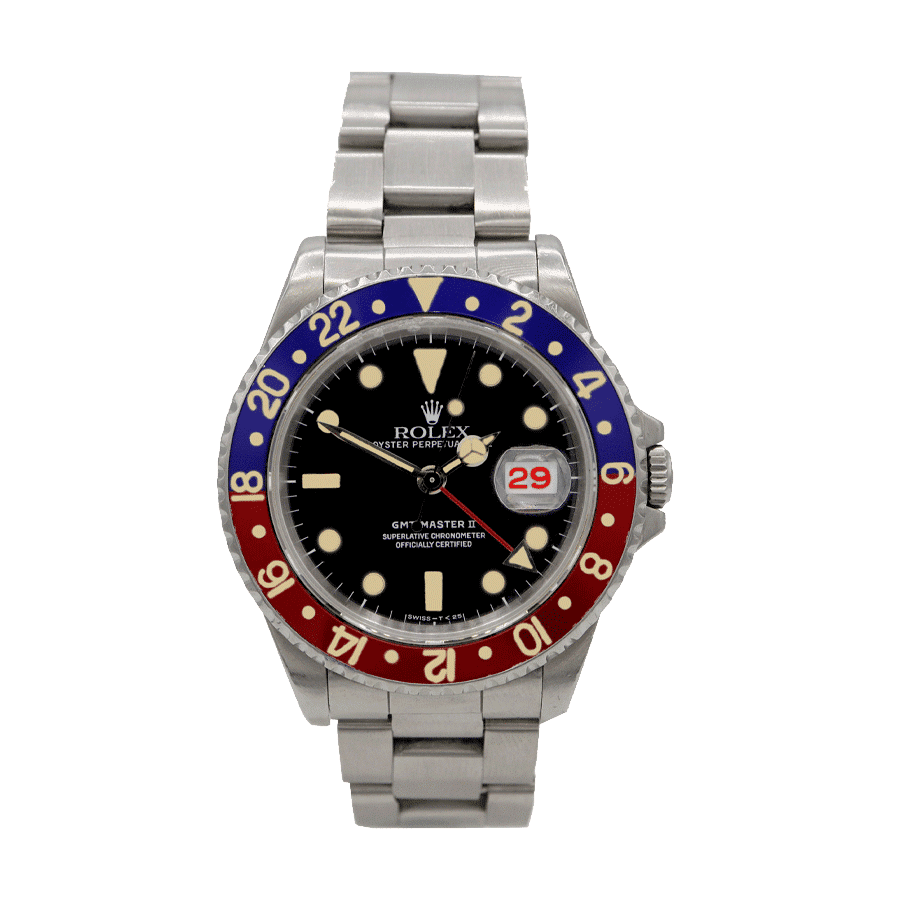 Rolex GMT-Master II 16710 Super Clone : 40mm Steel Pepsi Bezel