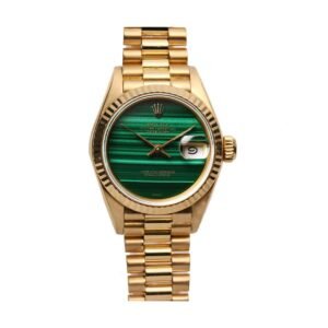Rolex Lady-Datejust 69178 Super Clone : 18k Yellow Gold Malachite Dial 26mm