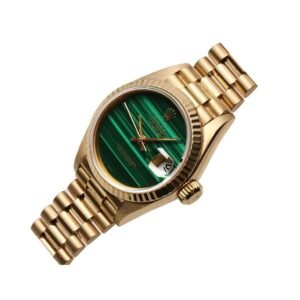 Rolex Lady-Datejust 69178 Super Clone : 18k Yellow Gold Malachite Dial 26mm