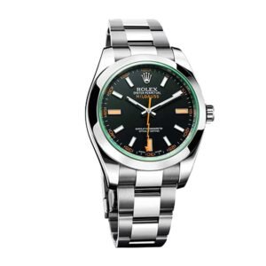 Rolex Milgauss 116400GV Super Clone: Black Dial Green Crystal 40mm Oyster