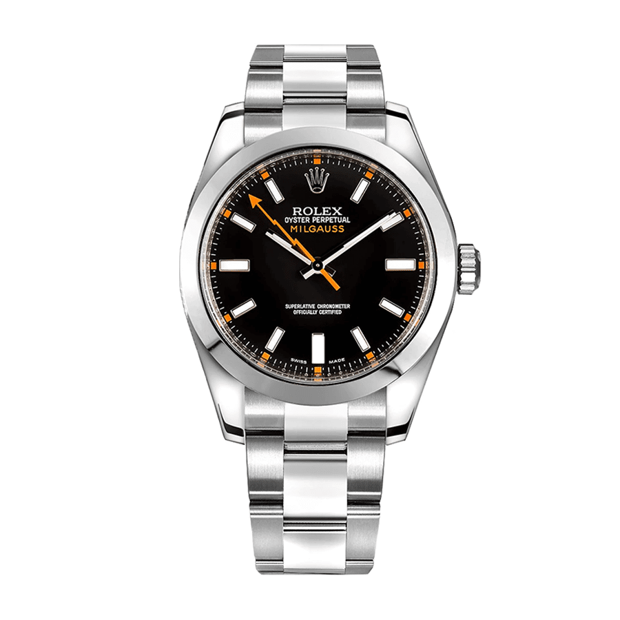 Rolex Milgauss 116400 Super Clone: Black Dial Steel 40mm