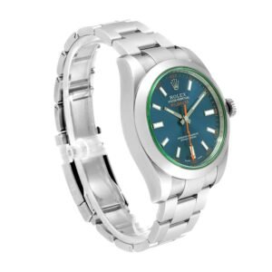 Rolex Milgauss 116400GV Super Clone: Green Sapphire Crystal Z-Blue Steel 40mm