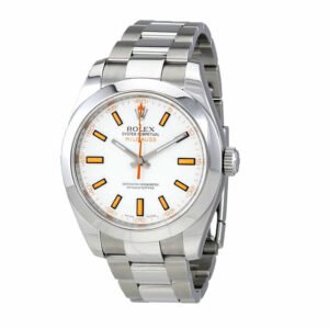 Rolex Milgauss 116400-0002 Super Clone : Steel White Dial 40mm Oyster