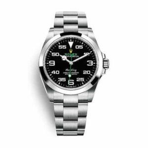 Rolex Air-King 126900 Super Clone : 40mm Oystersteel Black Dial Pilot Watch with Caliber 3230