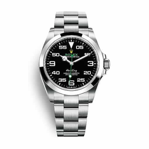 Rolex Air-King 126900 Super Clone : 40mm Oystersteel Black Dial Pilot Watch with Caliber 3230