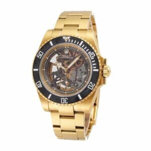 Rolex Oyster Perpetual 114200 Super Clone : Gold Skeleton Dial 34mm