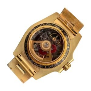 Rolex Oyster Perpetual 114200 Super Clone : Gold Skeleton Dial 34mm