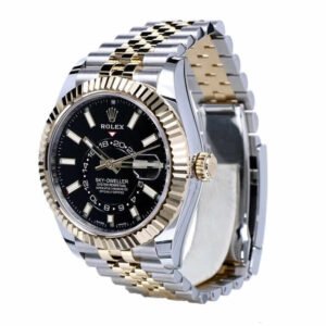 Rolex Sky-Dweller 326933 Super Clone : Steel Gold Black Dial 42mm