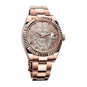 Rolex Sky-Dweller 326935 Super Clone Everose Gold Sundust Dial 42mm