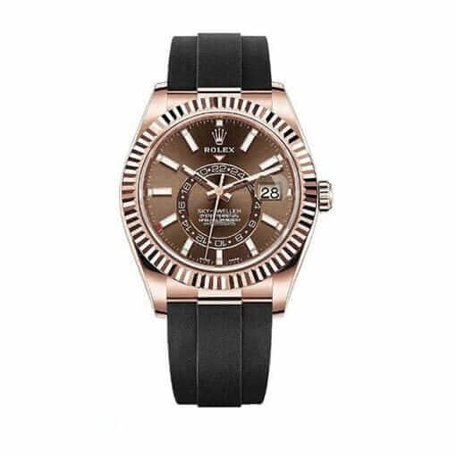 Rolex Sky-Dweller 326235 Super Clone : Everose Gold Chocolate Dial 42mm