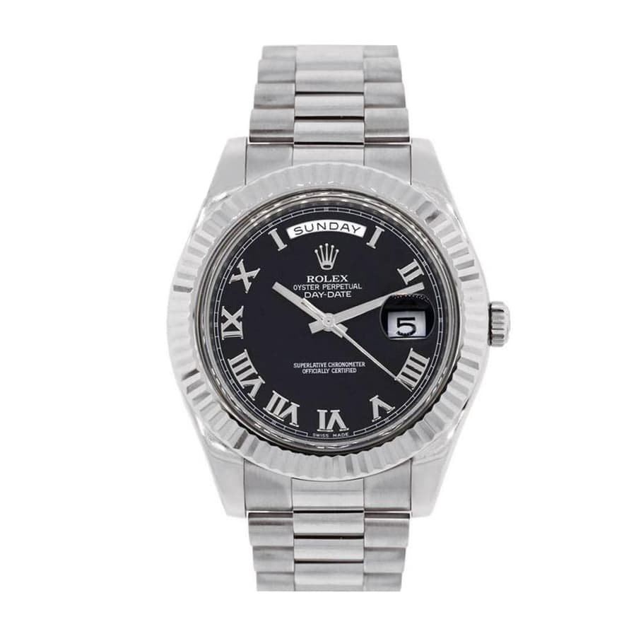 Rolex Day-Date 36 128238 Super Clone: 36mm Yellow Gold Presidential Silver Dial