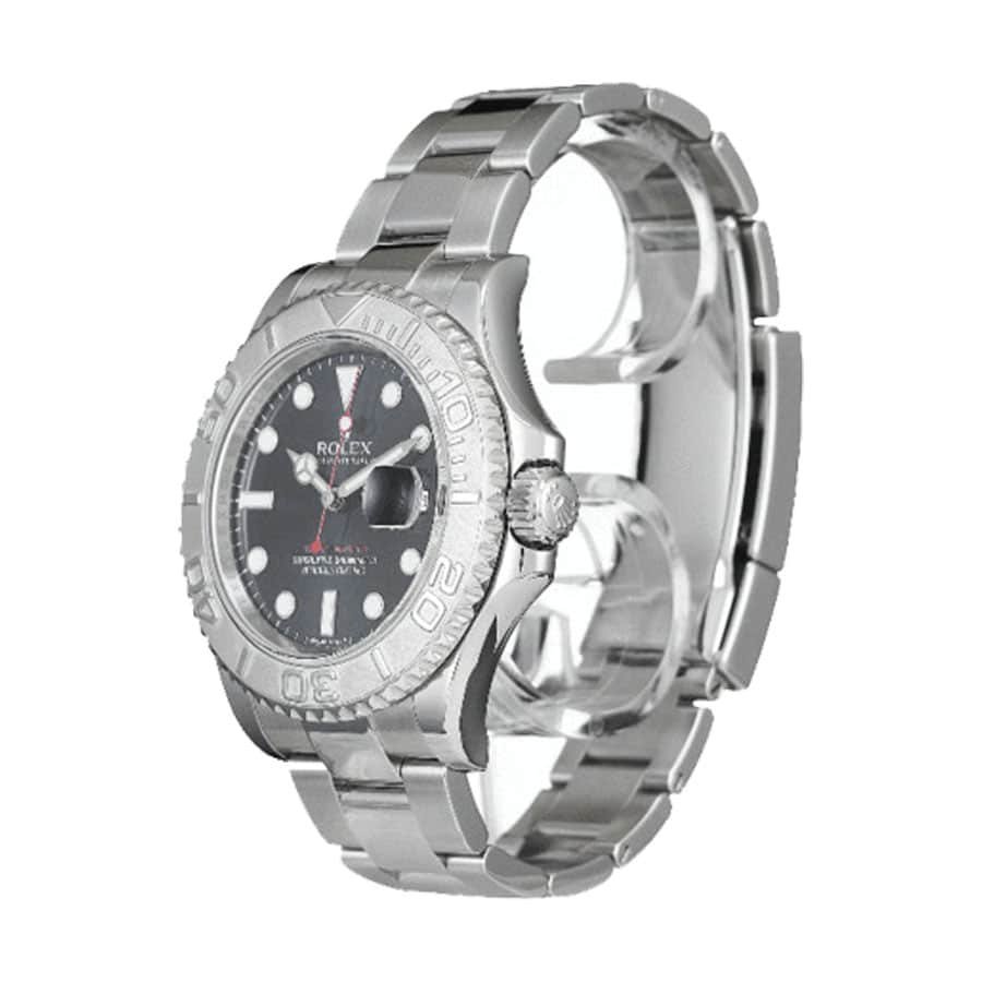 Rolex Yacht-Master 116622 Super Clone : Stainless Steel Dark Rhodium Dial 40mm