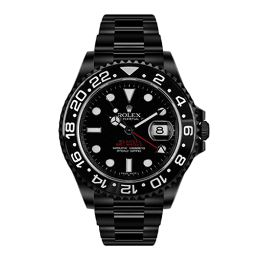Rolex GMT-Master II 116710 Super Clone: Blaken Single Red 40mm Black Dial