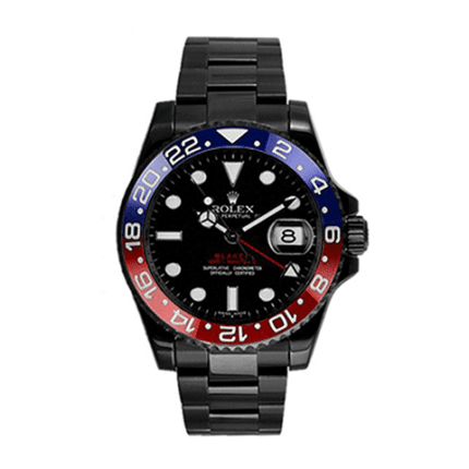 Rolex GMT-Master II 126710BLRO Super Clone: Blaken Blackout 40mm Pepsi Black Dial