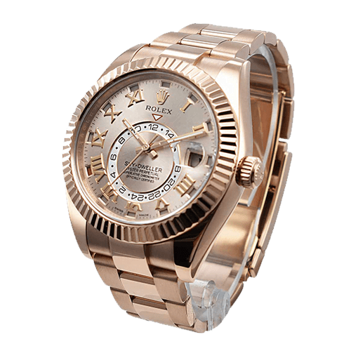 Rolex Sky-Dweller 326935 Super Clone : Everose Pink Gold White Dial 42mm
