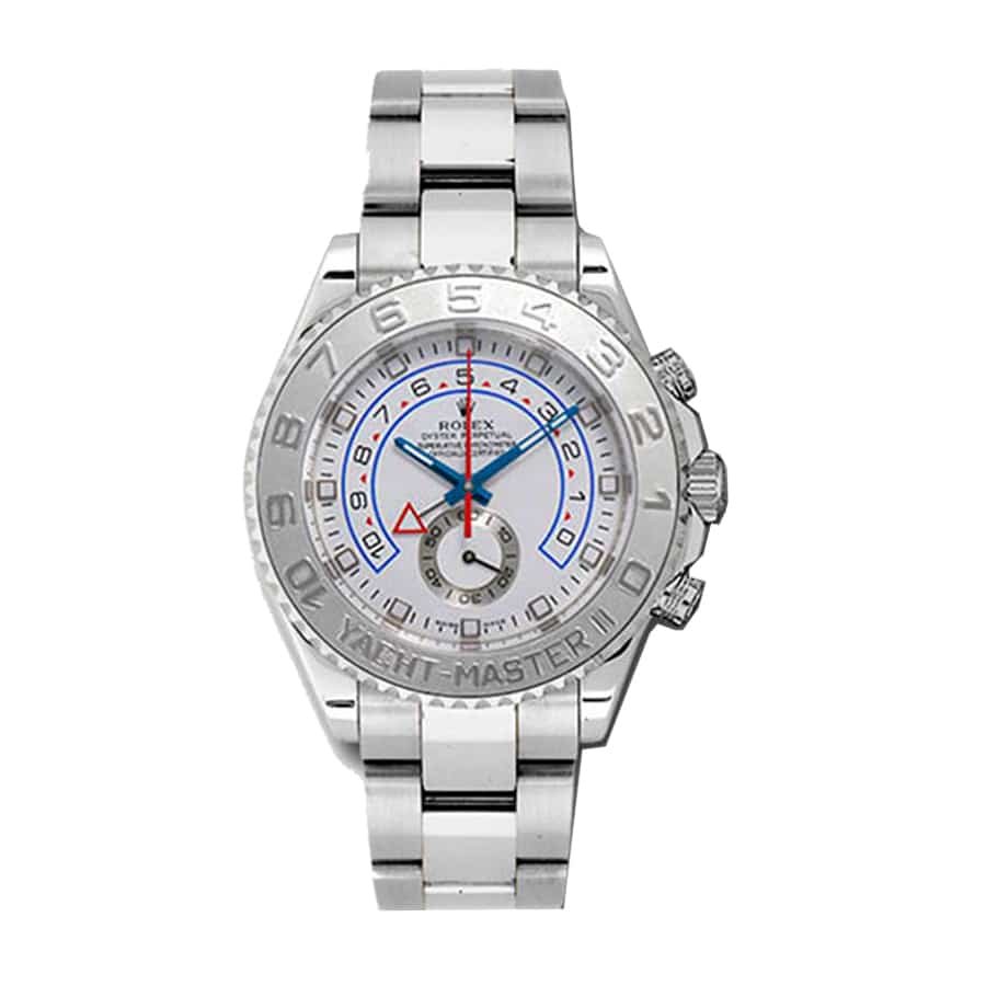 Rolex Yacht-Master II 116689 Super Clone : White Gold White Dial 44mm