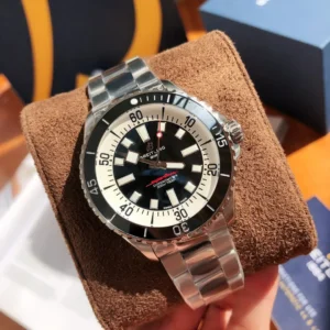 BLS Factory Breitling Superocean Automatic Black and White Panda Dial Stainless Steel Men’s Diver Wa