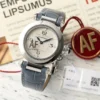 AF Factory Cartier Pasha de Cartier Stainless Steel Watch with Blue Leather Strap and White Dial