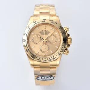 Rolex Daytona Clean Factory 116508 Champagne Dial Full Gold Luxury Chronograph Watch