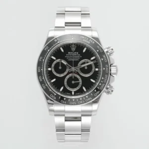 VS Factory Rolex Daytona M126500LN Perfect Edition – Silver Stainless Steel, Black Dial, Watches Chronograph
