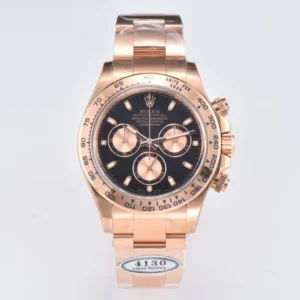 Rolex Daytona 116505 Full Rose Gold with Black Enamel Dial – Luxury Chronograph Watch