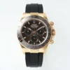 Rolex Daytona Watch – Gold with Black Dial and Rubber Strap – Limited Stock