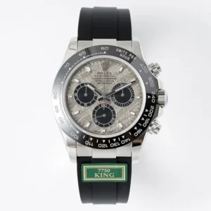 VS Factory Weighted Rolex Daytona 7750 Movement – White Dial with Black Subdials, Stainless Steel Case, Rubber Strap by VSF Watches Official