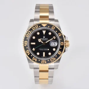 AR Factory Rolex GMT-Master II 116713LN Black Dial Ceramic Bezel Two-Tone Steel and Yellow Gold Oyst