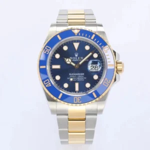 AR Factory Rolex Submariner Date Blue Dial Ceramic Bezel Two-Tone Stainless Steel Watch
