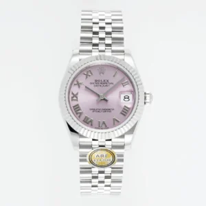 AR Factory Rolex Datejust 31mm Pink Roman Dial Stainless Steel Jubilee Bracelet Women’s Luxury Watch